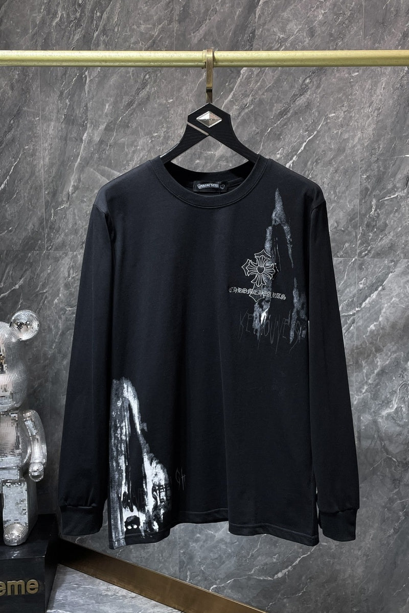 Chrome heart Long Sleeve Shirts High-quality 100% cotton streetwear
