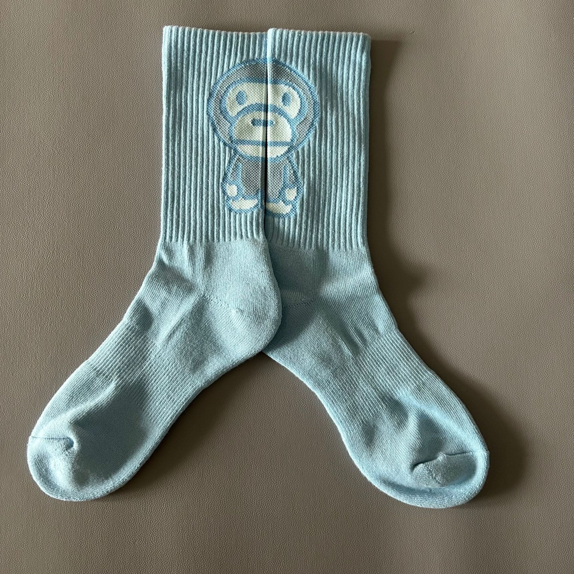 Bathing Ape Bape Socks ape head socks men and women medium tube towel bottom outdoor actual combat elite training sports basketball socks