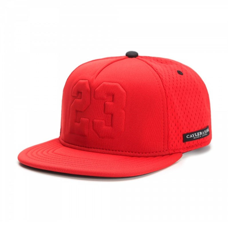 Trendy flat brimmed snapback hats mesh breathable windproof