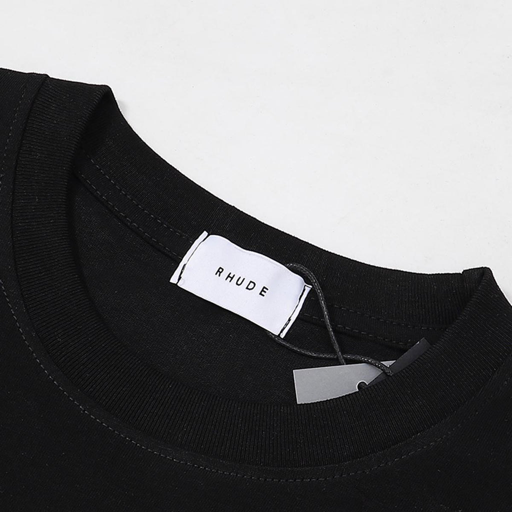 Rhude T Shirts Chevron Logo Repeat