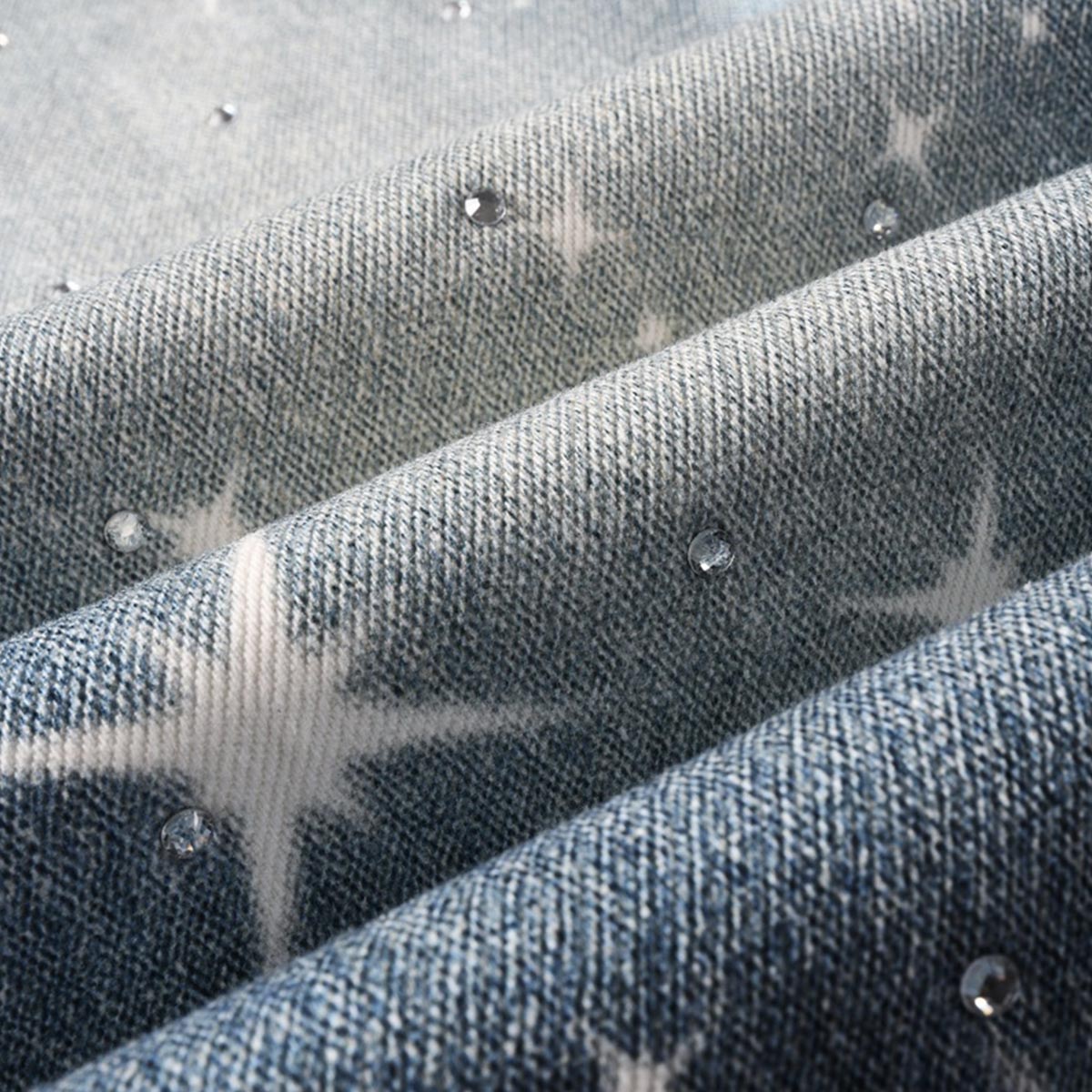 Mens trendy purple jeans, 100% cotton Jeans Rhinestones #9141