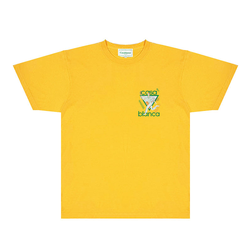 Casablanca T Shirts Fashion Print Street