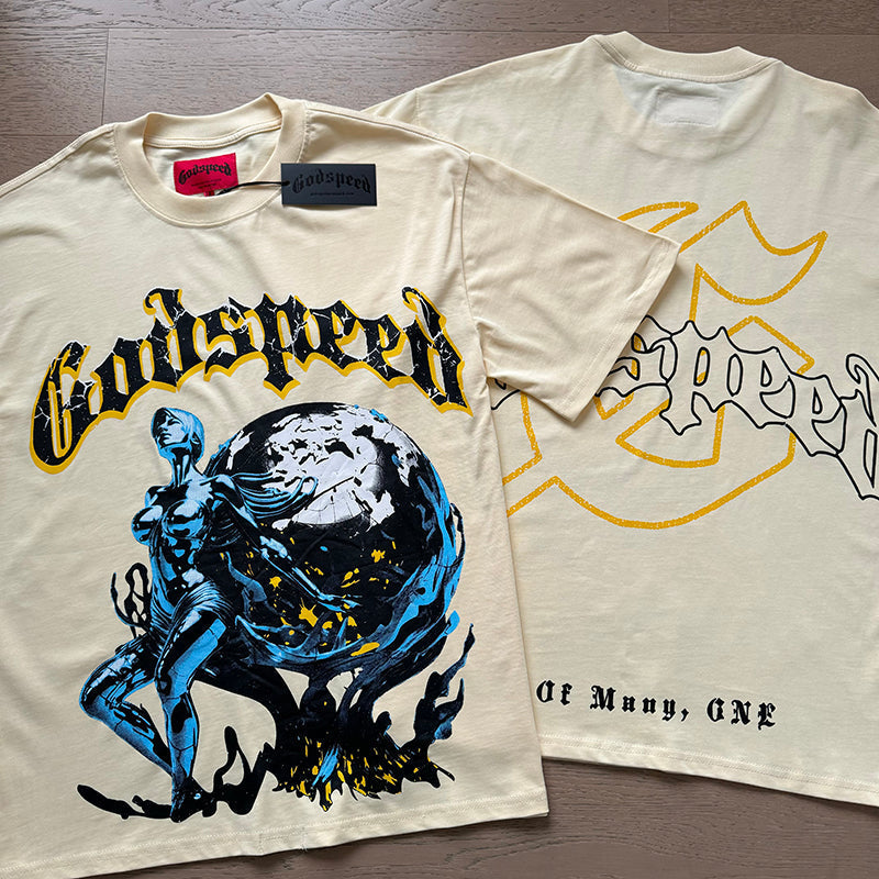 Godspeed T-Shirt Retro Fantasy Pattern