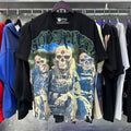 Godspeed T Shirts Skull Marines Printed Cotton Casual Short Sleeves Men and Women