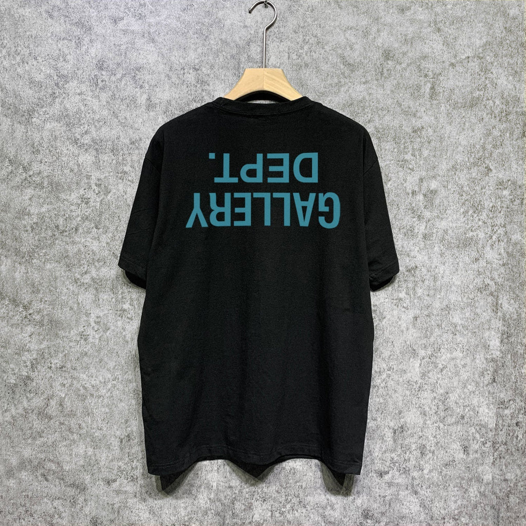 Gallery Dept T Shirt Retro Printed Loose Short-Sleeved Shirt