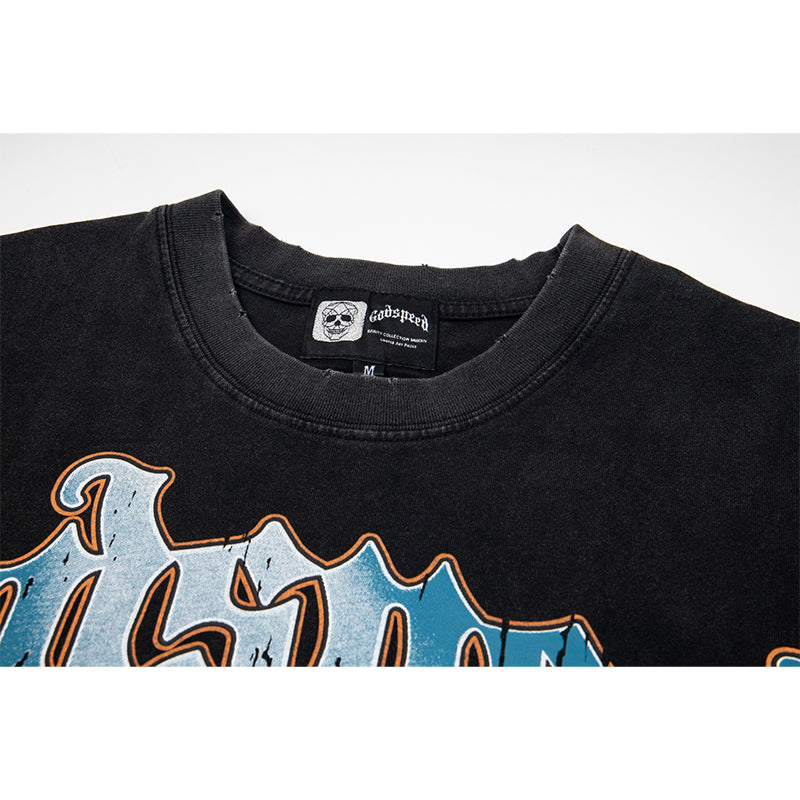 Godspeed T-Shirt Retro Fantasy Pattern