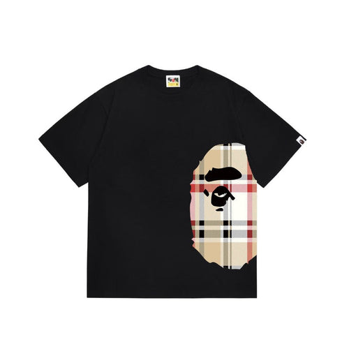 Bathing Shark and ape head print T Shirts