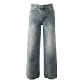 Mens trendy purple jeans, 100% cotton Jeans Rhinestones #9133