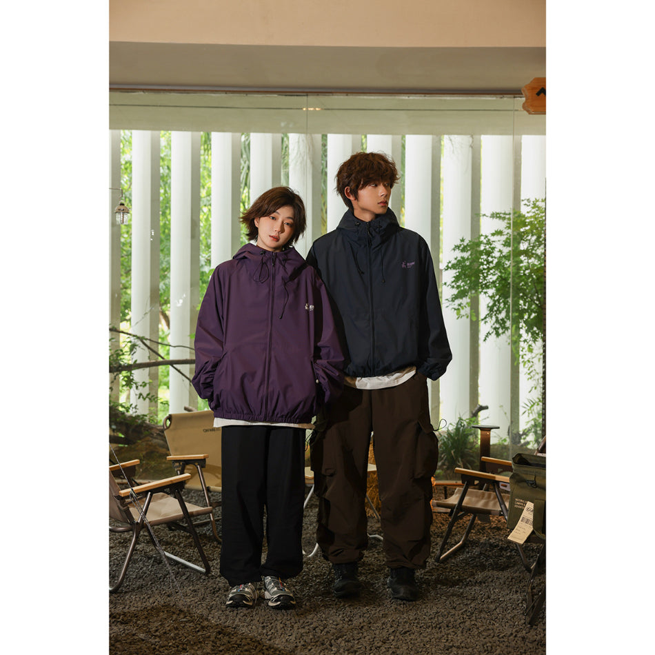 Unisex Jacket Shell Jacket Wind-Resist Tool Windproof Hooded Jacket