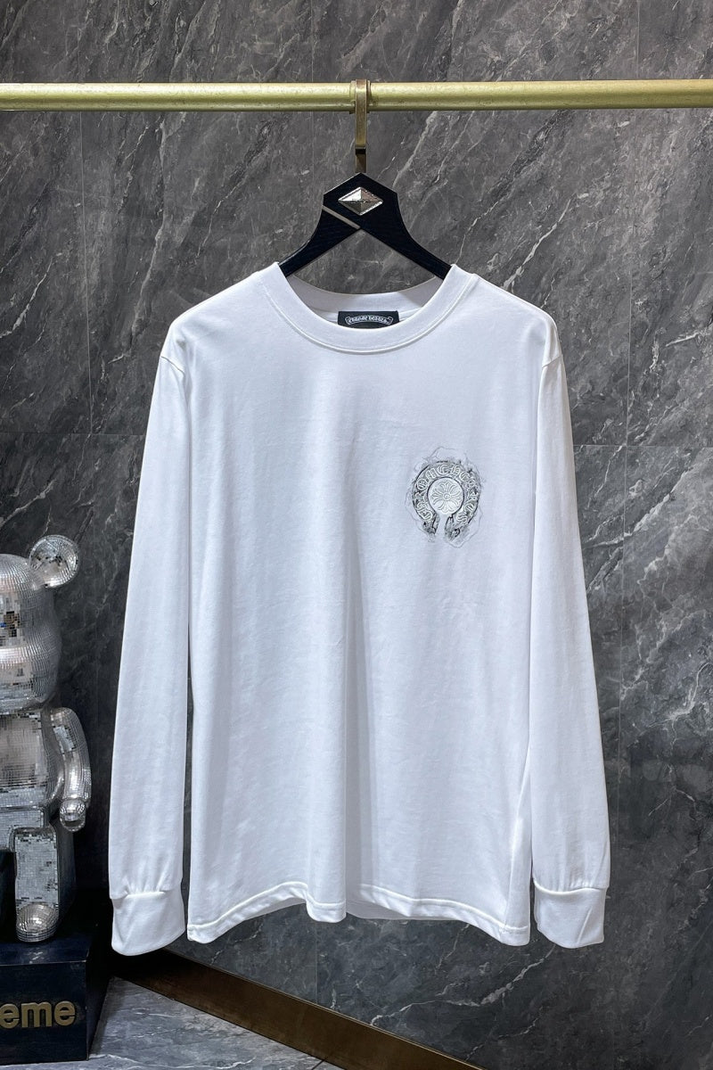 Chrome heart Long Sleeve Shirts High-quality 100% cotton streetwear