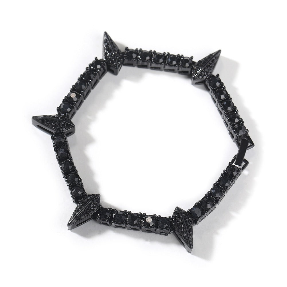 Bracelet Hip Hop Alloy Rhinestone Black Panther Bracelet ins Spectrum St. Valentine's