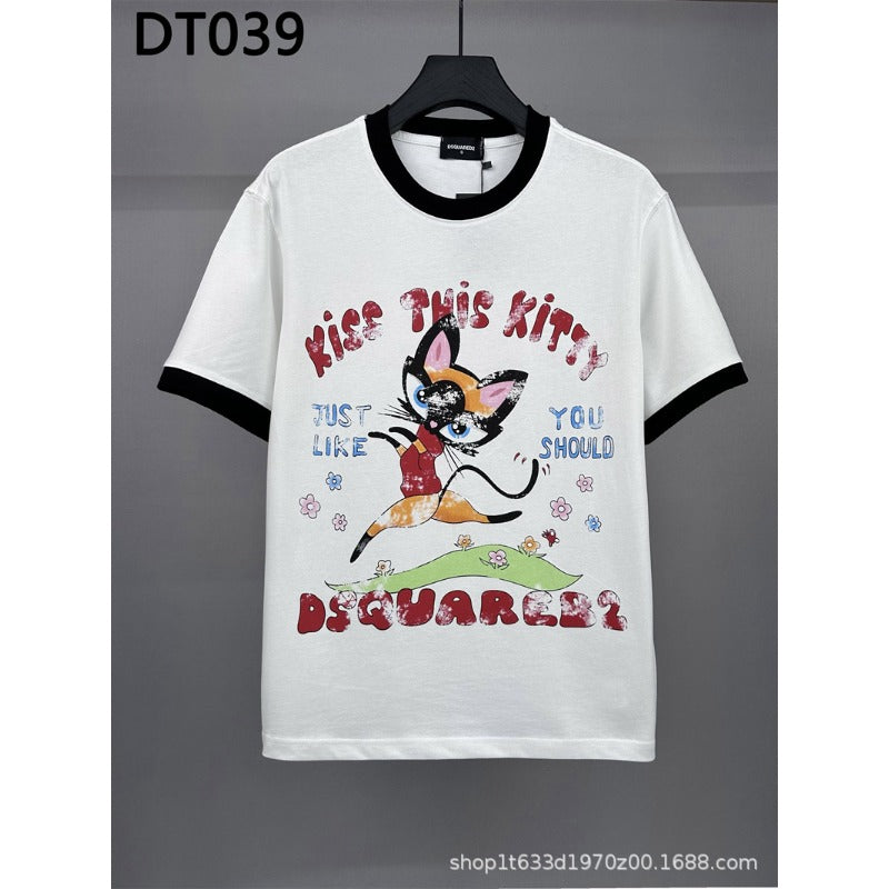 DSQ2 T Shirts Tide Letter Print