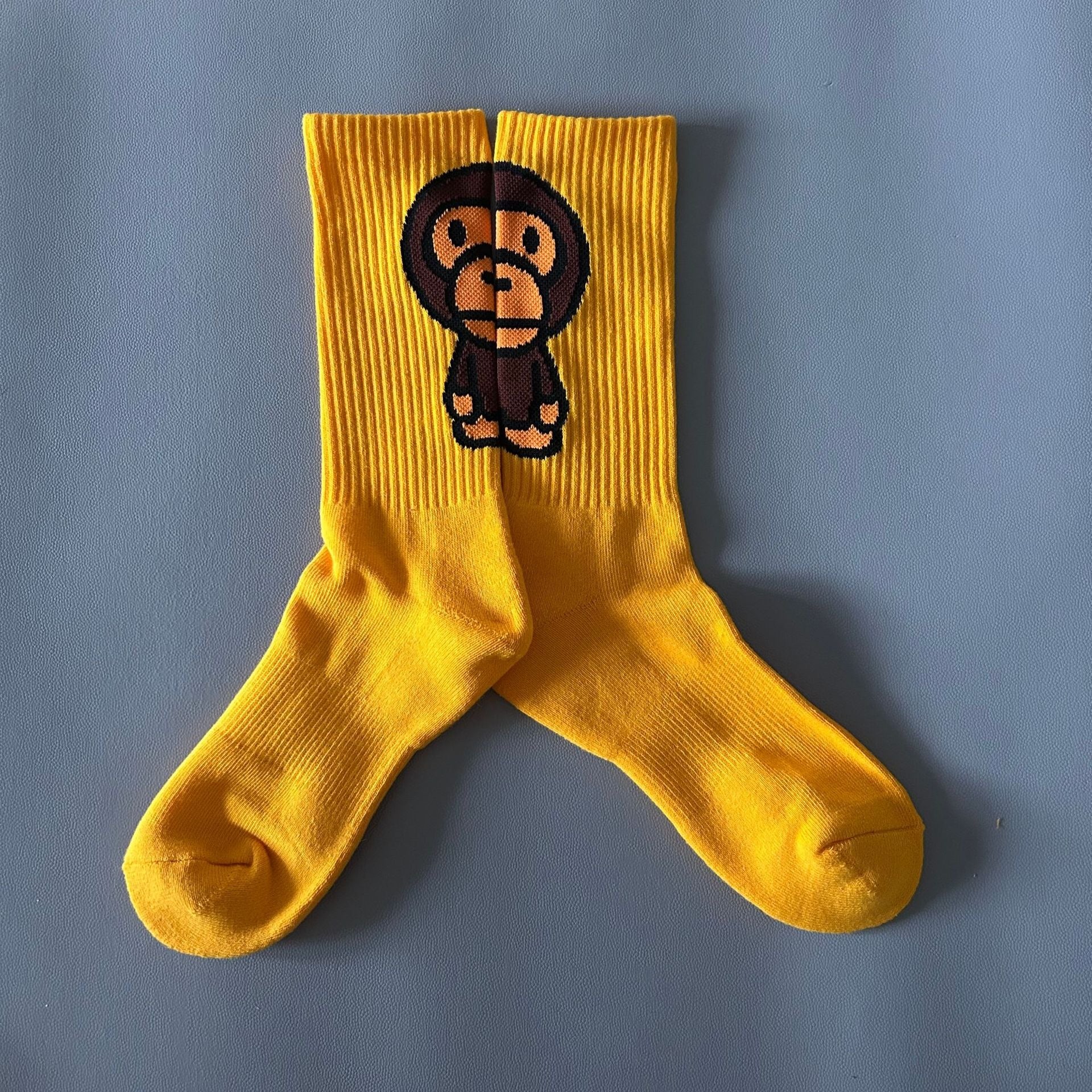 Bathing Ape Bape Socks ape head socks men and women medium tube towel bottom outdoor actual combat elite training sports basketball socks