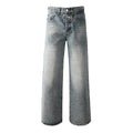Mens trendy purple jeans, 100% cotton Rhinestones #101