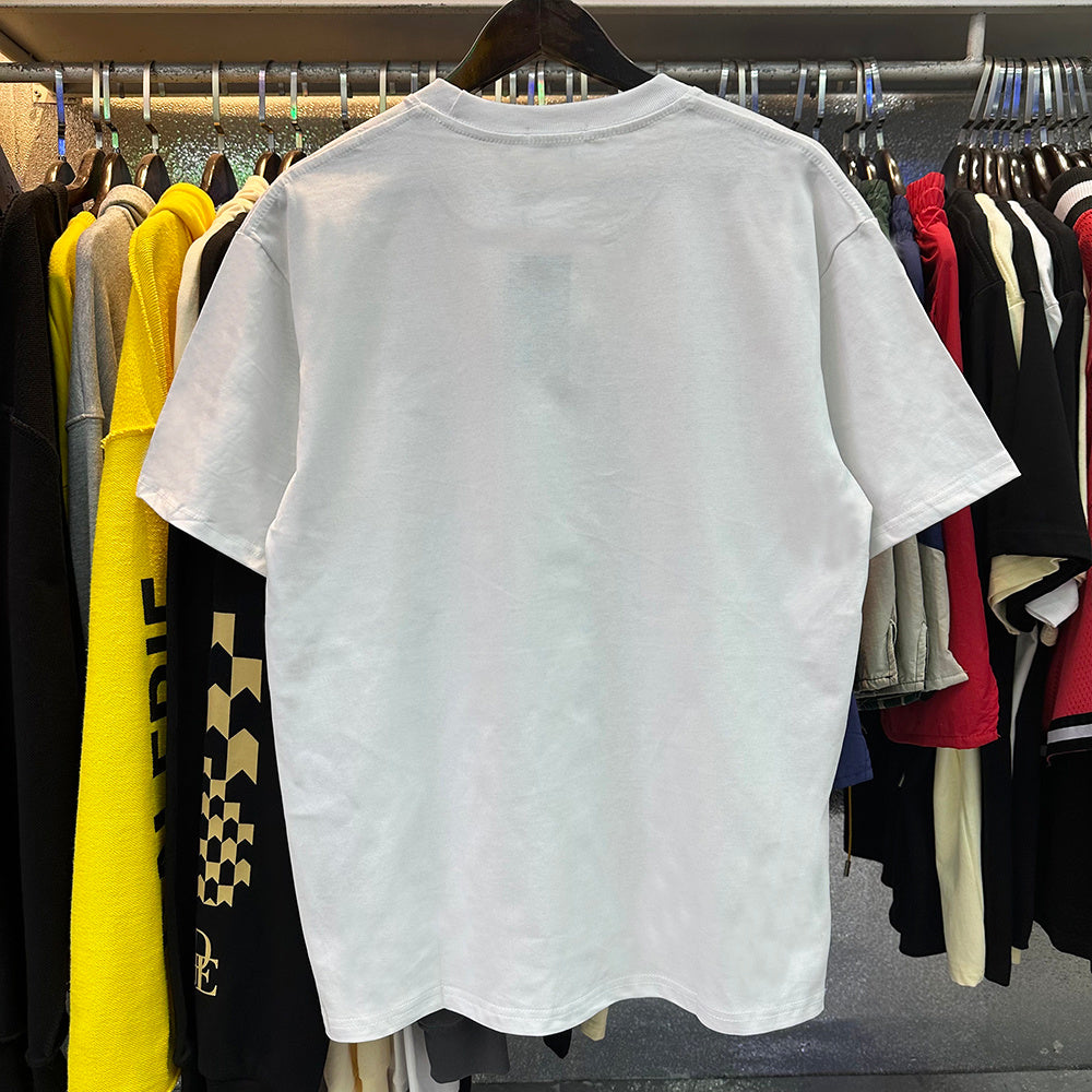 Rhude T Shirts Gustavia Hotel Printed Cotton Casual Short Sleeves Men's and Women's