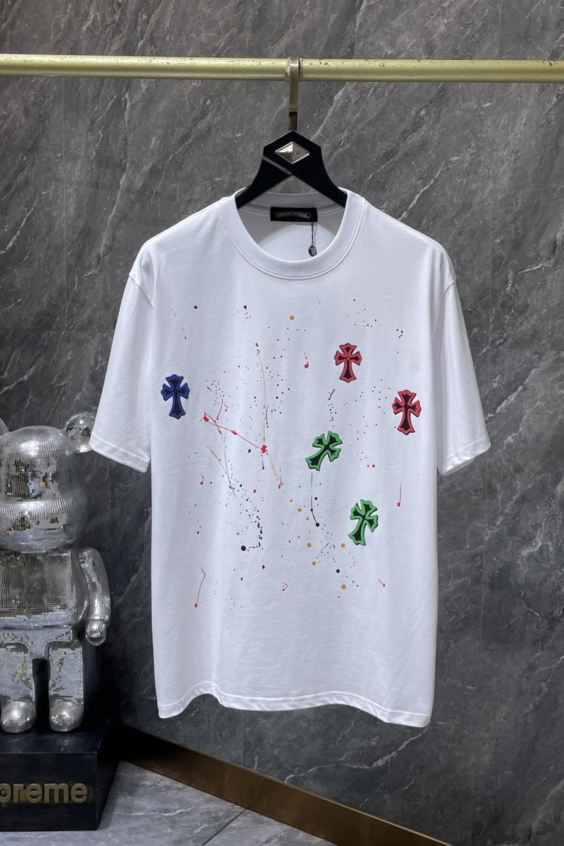 Chrome heart T shirts High-quality 100% cotton streetwear