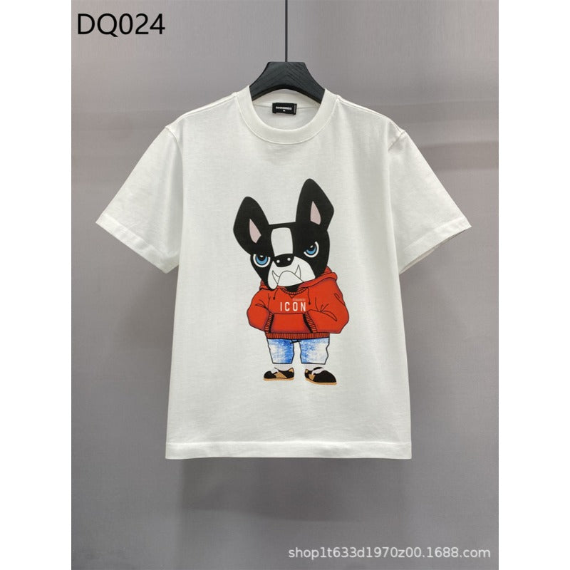 DSQ2 T Shirts ICON Cartoon Letters