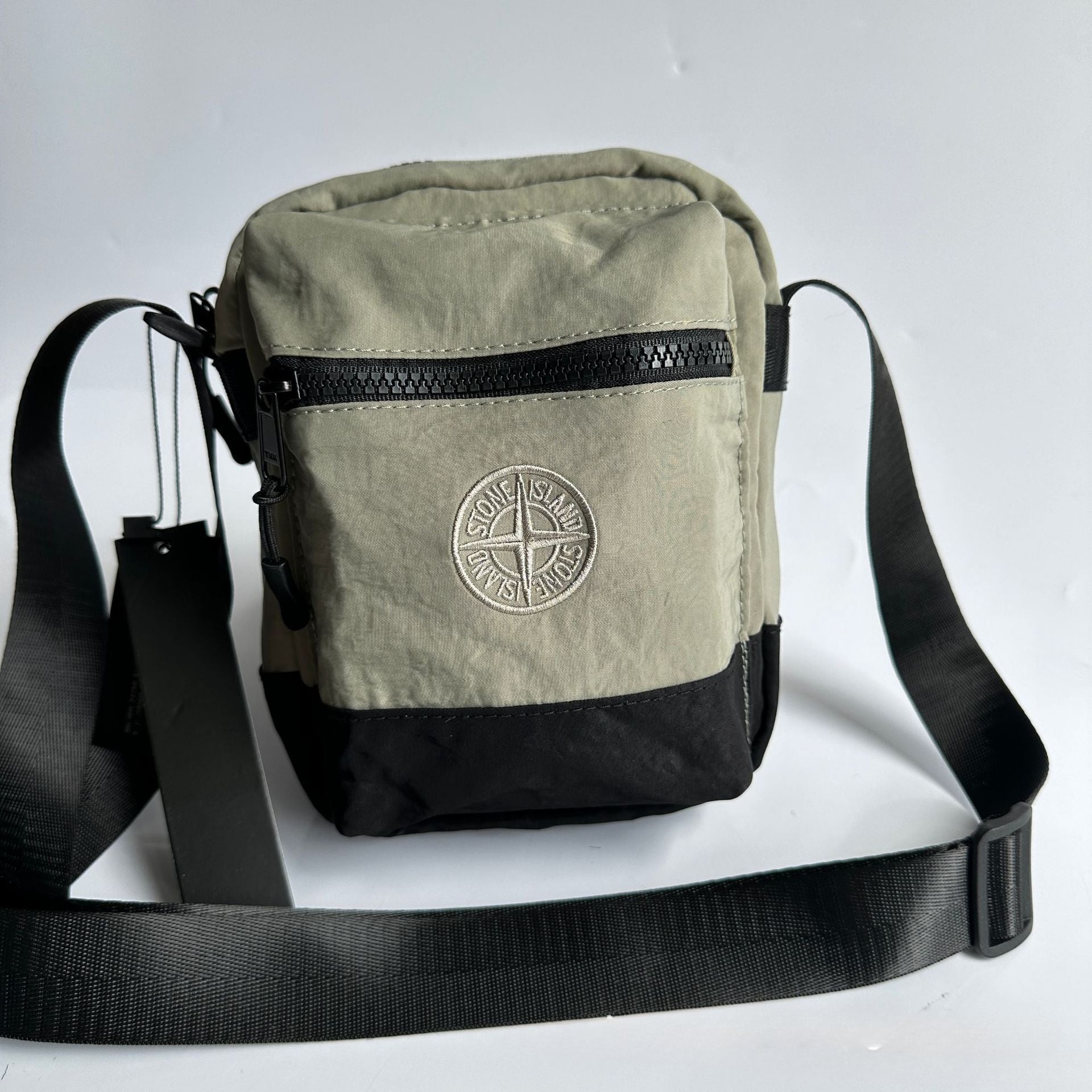 Mens Casual Bags STONE Splicing Embroidery Men's Nylon pouch bag Crossbody shoulder bag
