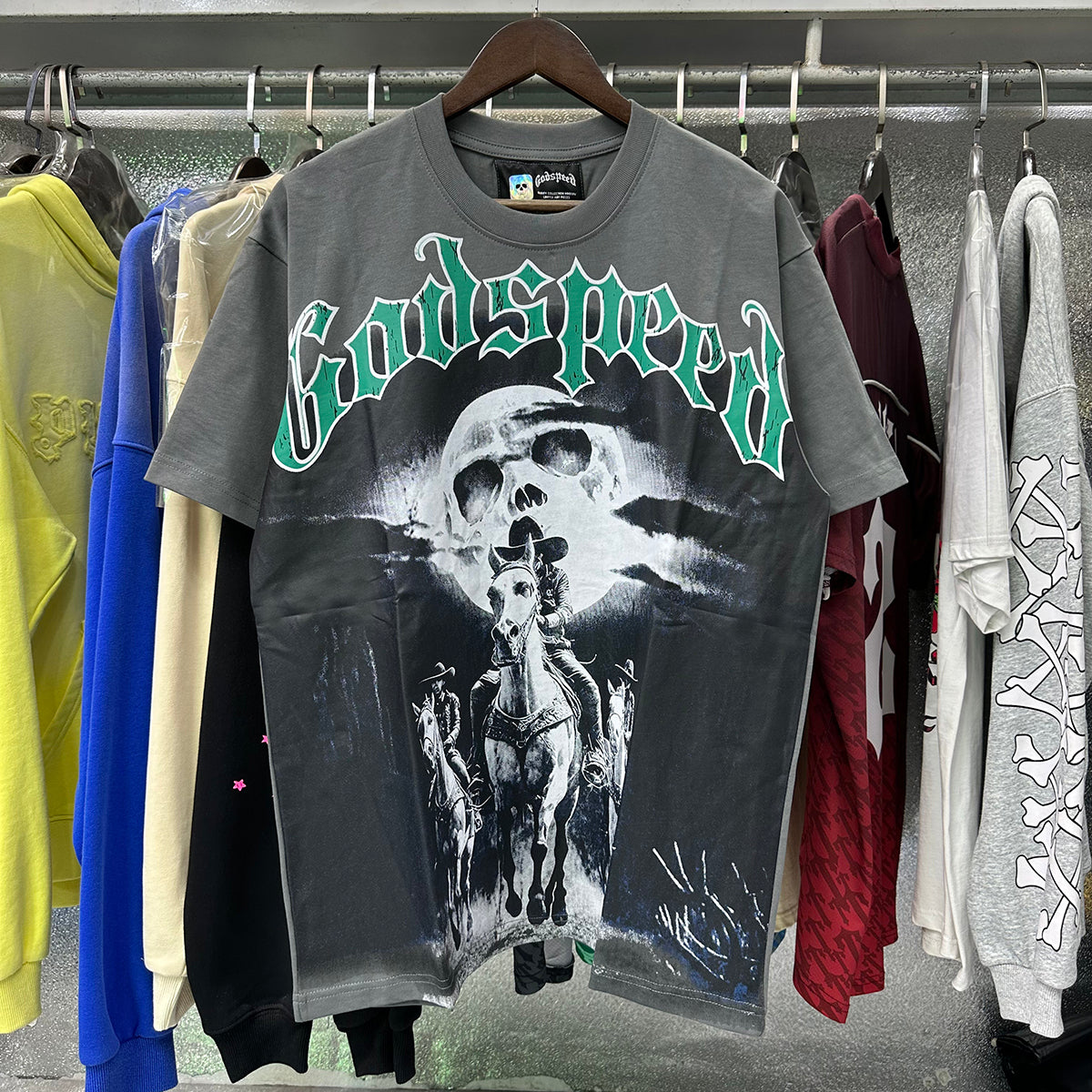 Godspeed t Shirts Drowning Free Muse Printed Cotton Crew Neck Short Sleeve Men and Women