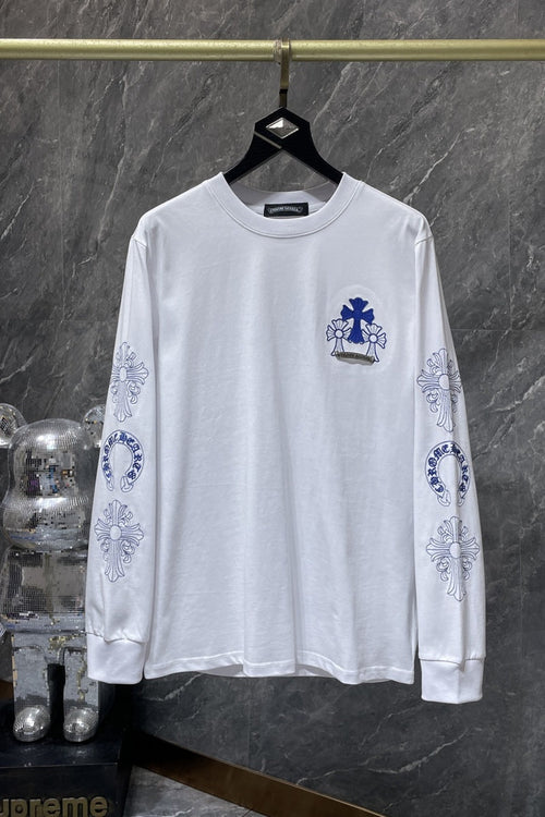 Chrome heart Long Sleeve Shirts High-quality 100% cotton streetwear